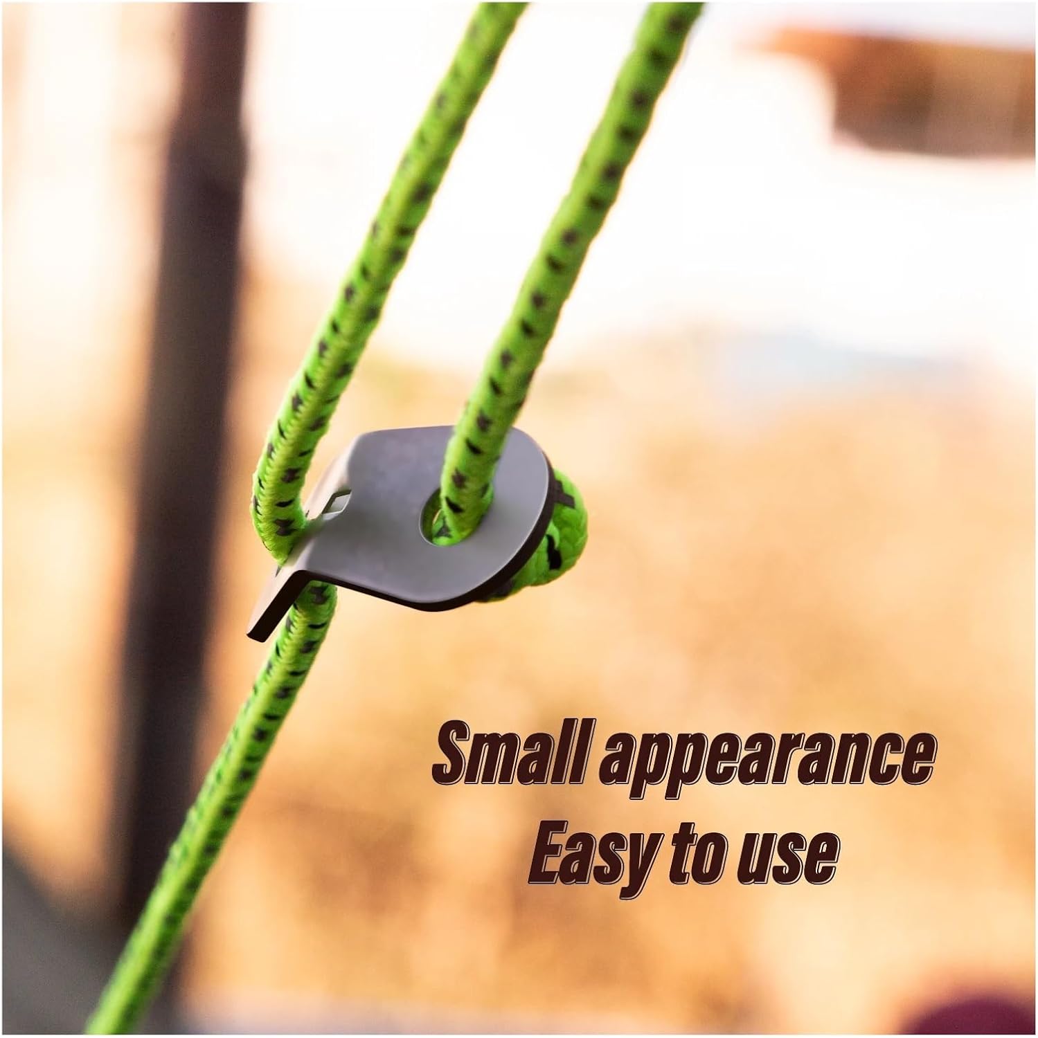Guyline Tensioner 50 Pcs Alloy Wind Rope Tension Adjustment Buckle | Adjustable Length Regulator for Camping Ropes, Suitable Tents for Rope Tension Adjustment