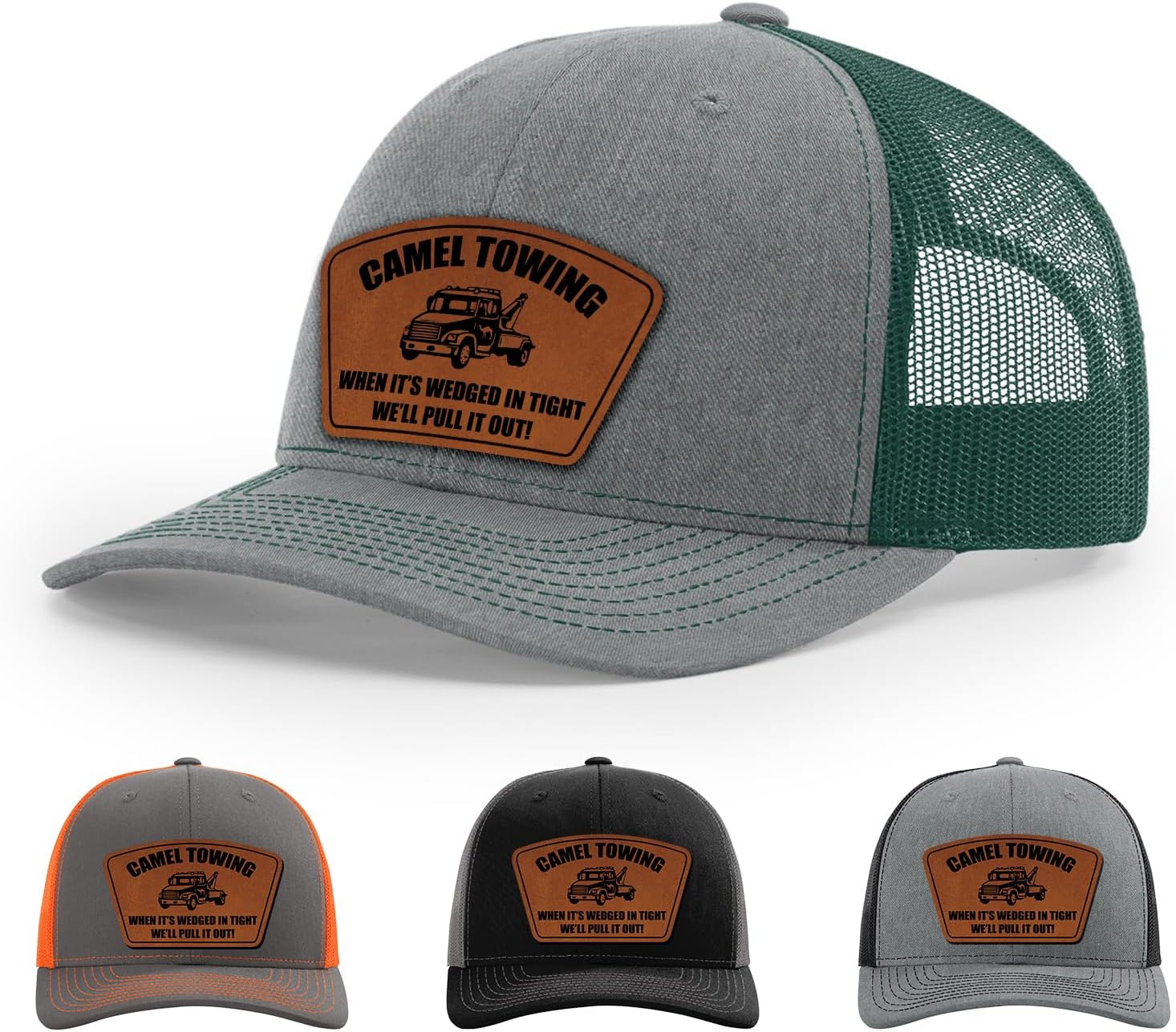 Camel Towing, When It's wedged In Tight, We'll Pull It Out Hat