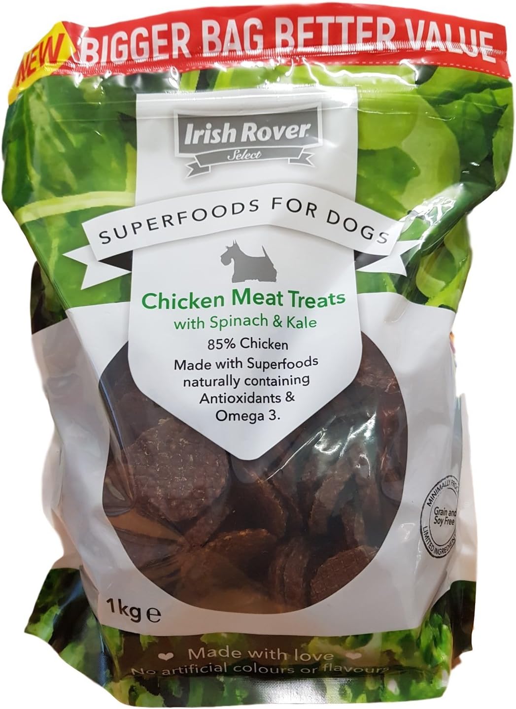 Sales Tradings Limited Irish Rover Superfoods for Dogs, Chicken, 1 kg, brown Amazon.co.uk Pet