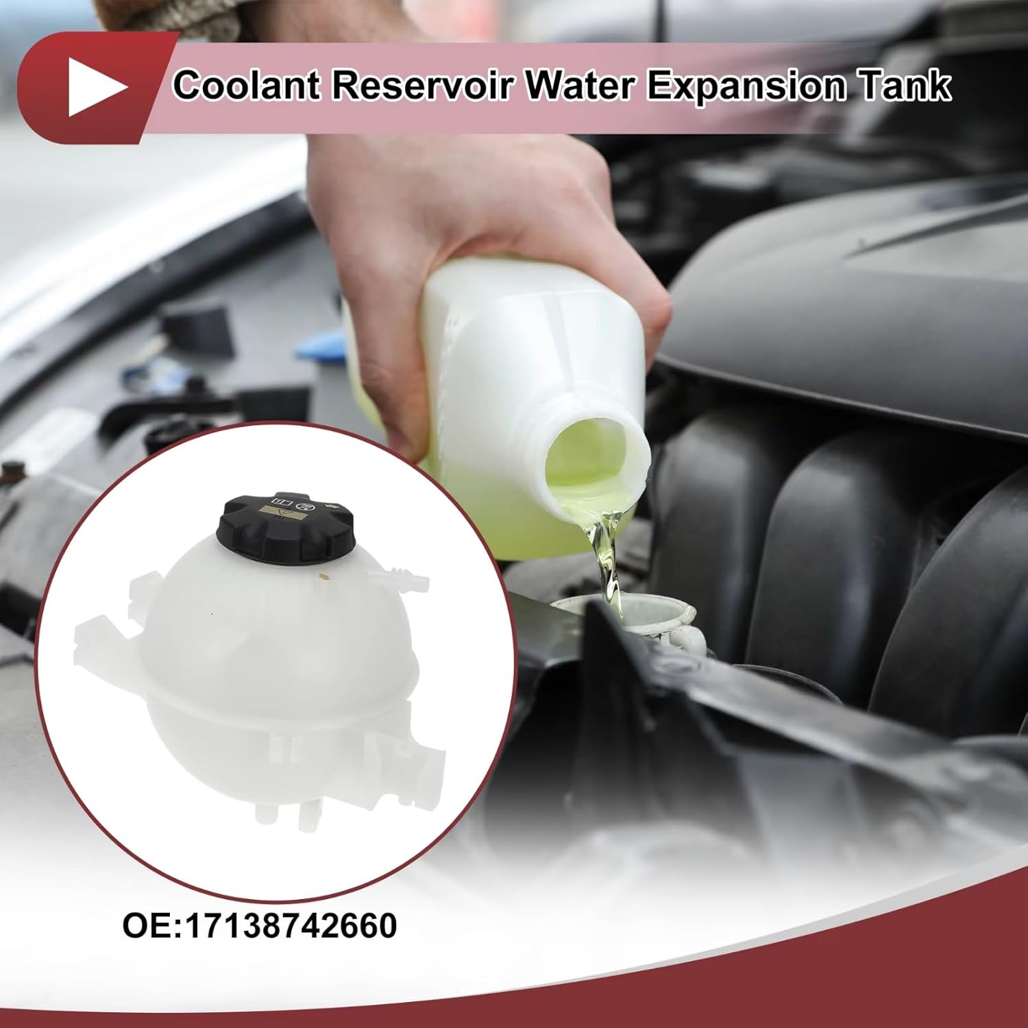 車用エンジン冷却液拡張ボトル Compatible With For X3 X4 G01 G02 2018 2019 2020 2.