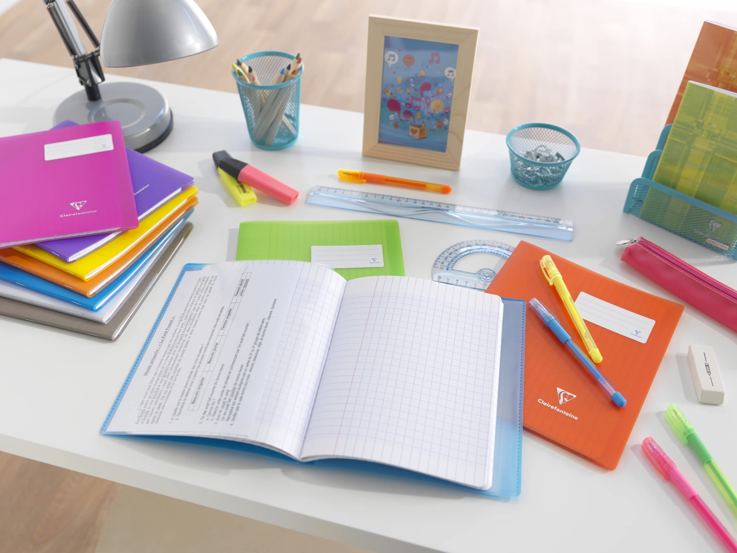 Clairefontaine 951404C zeszyt Koverbook 17x22 cm 90 g, czerwony