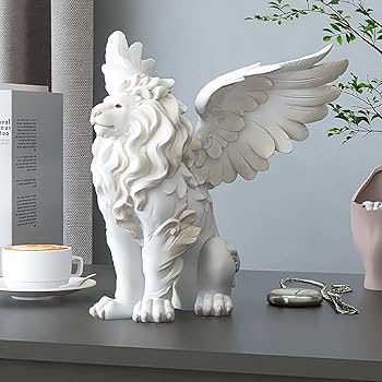 【40%off‼️】白珊瑚/ライオン彫刻彫り Amazon.co.jp: Veronese Design 8 7/8インチ プリスに座る