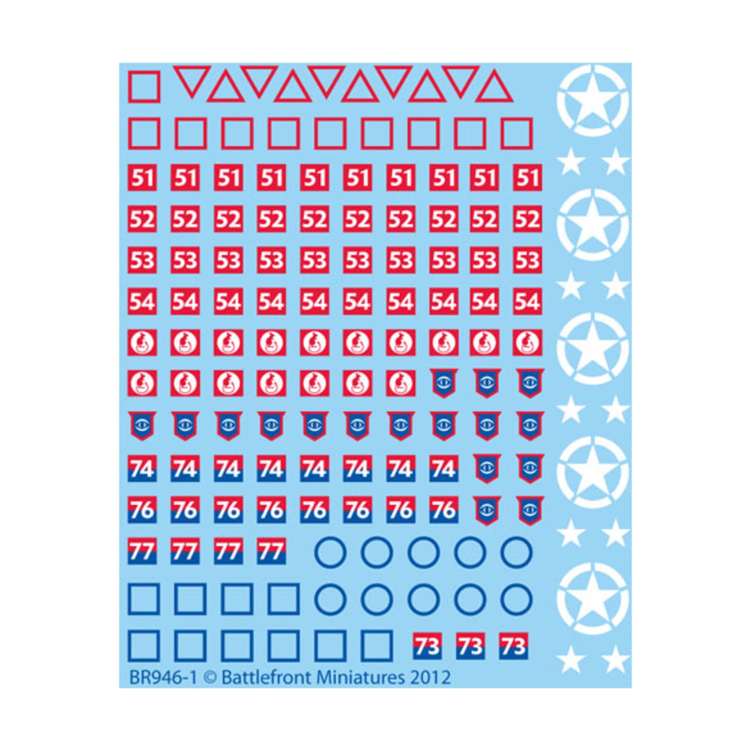 Flames of War: British Decals (Late) (Br946)