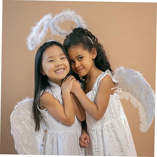 Miniatura 7 de KESYOO 8 diademas de ángel para mujer, diadema de ángeles de hadas, diadema de ángeles, diadema de ángeles, diadema de Navidad, diadema de