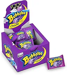 Chiclete Bubbaloo Sabor Uva Display Com 60 Unidades