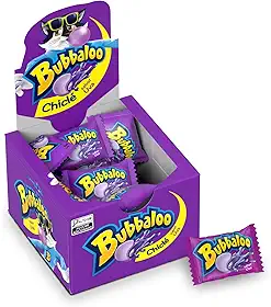 Chiclete Bubbaloo Sabor Uva Display Com 60 Unidades