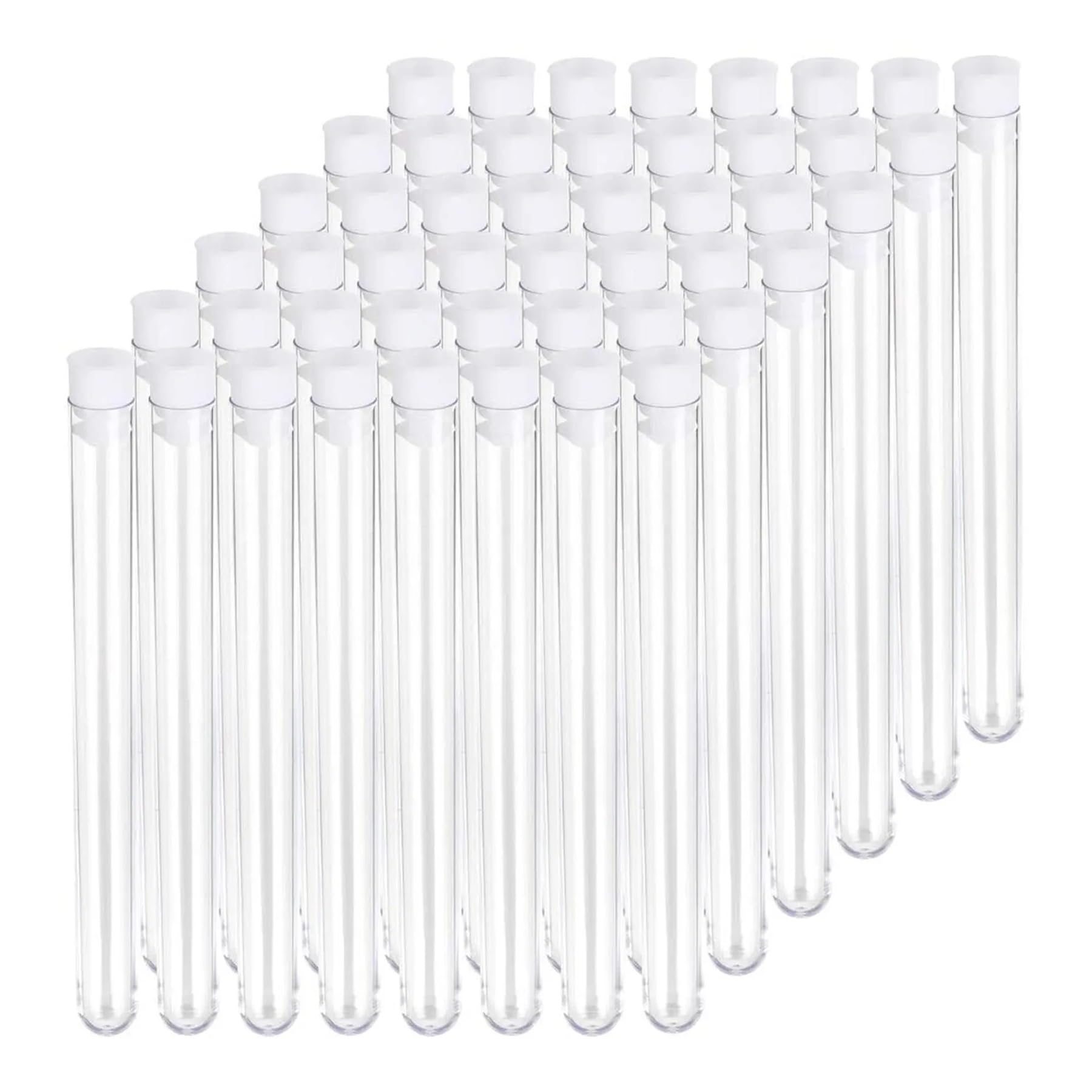 Provette In Plastica Da 25 Ml 16x150 Mm Con Tappi Provette Trasparenti For Laboratori, Università, Scuole, Esperimenti Scientifici (30 Pezzi)