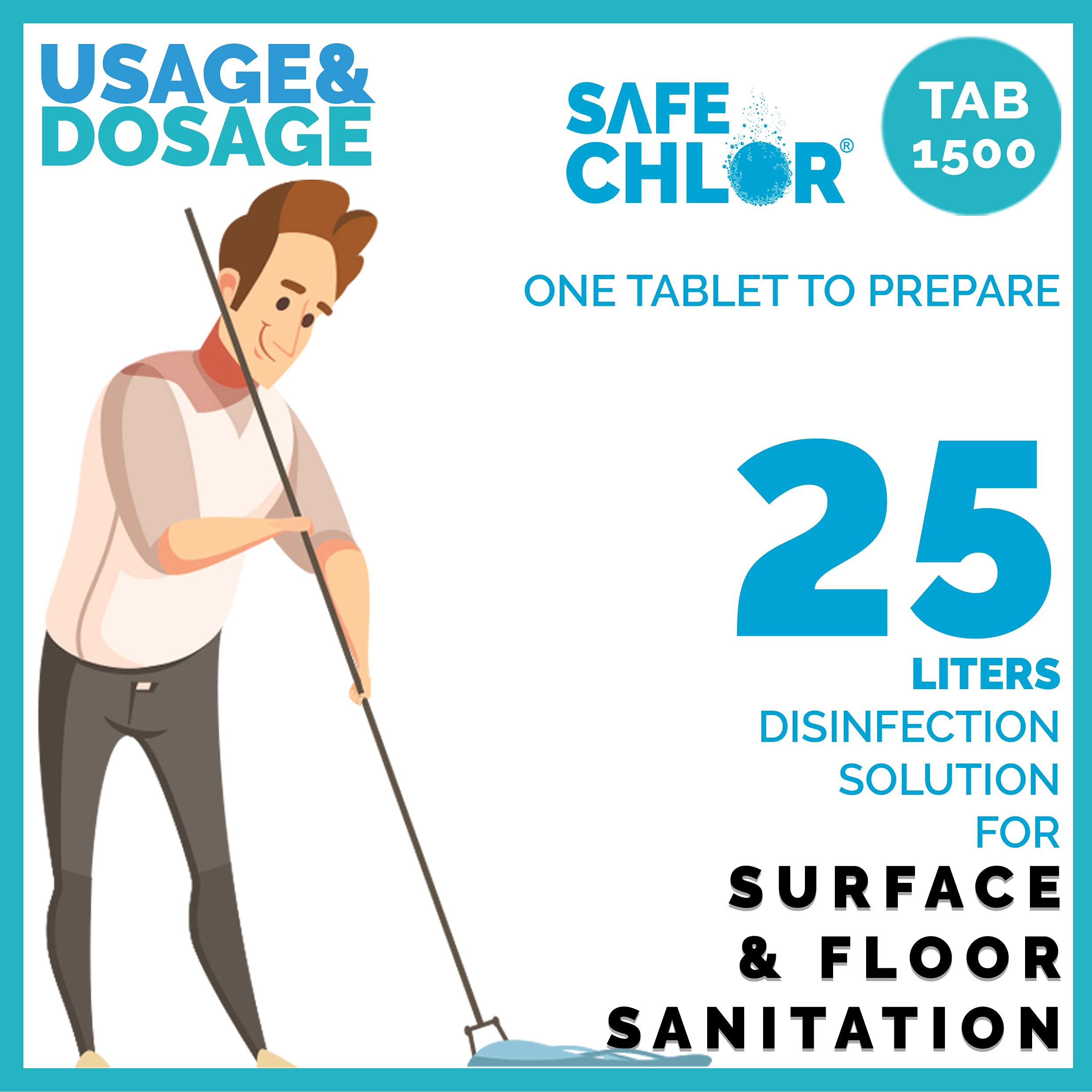 Buy Safe Chlor Tab 1500 Chlorine Tablets for Water Tank of 1500