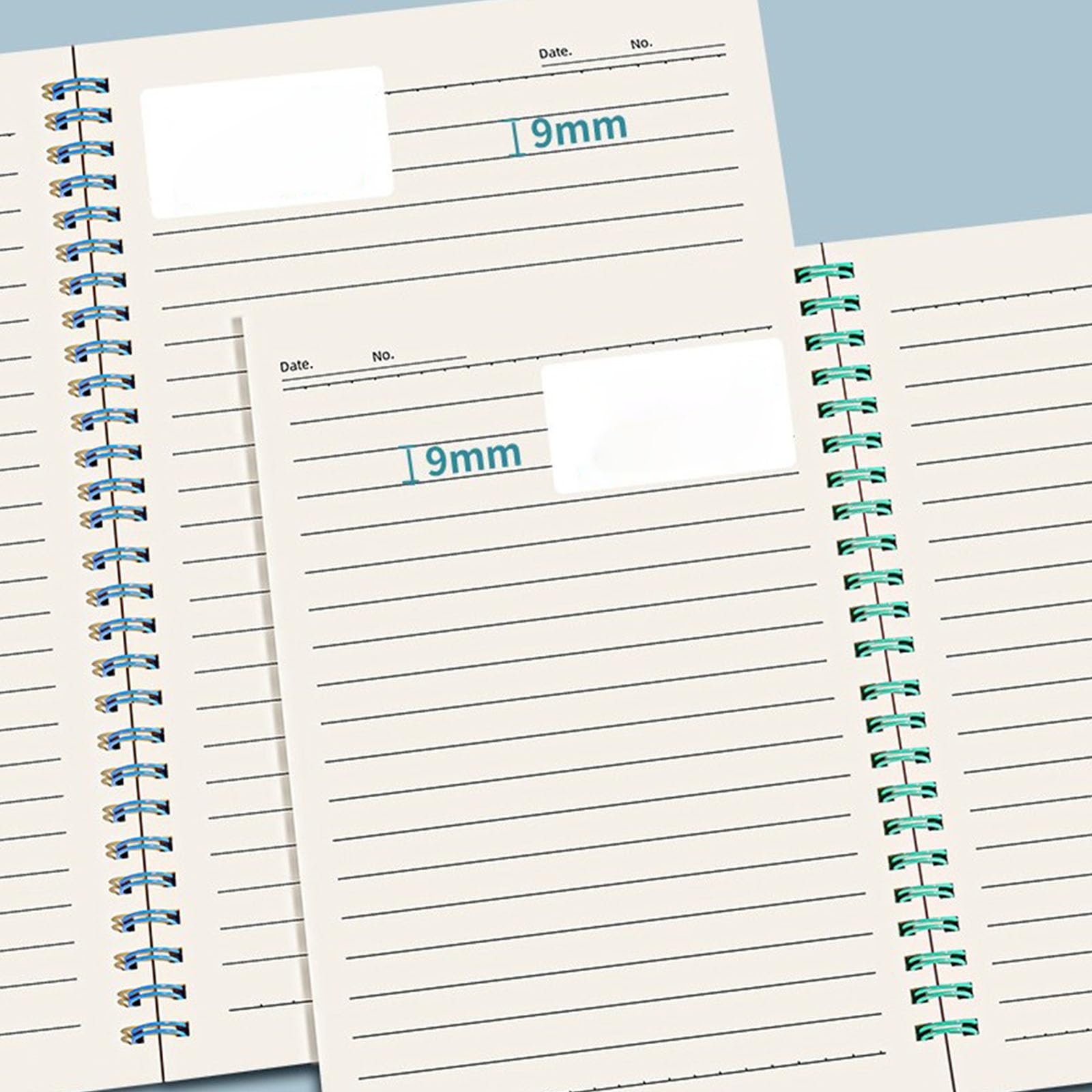 Set 6 quaderni a spirale colorati con robusta carta con rilegatura a spirale, ideali per la scrittura a scuola e in ufficio, per prendere appunti