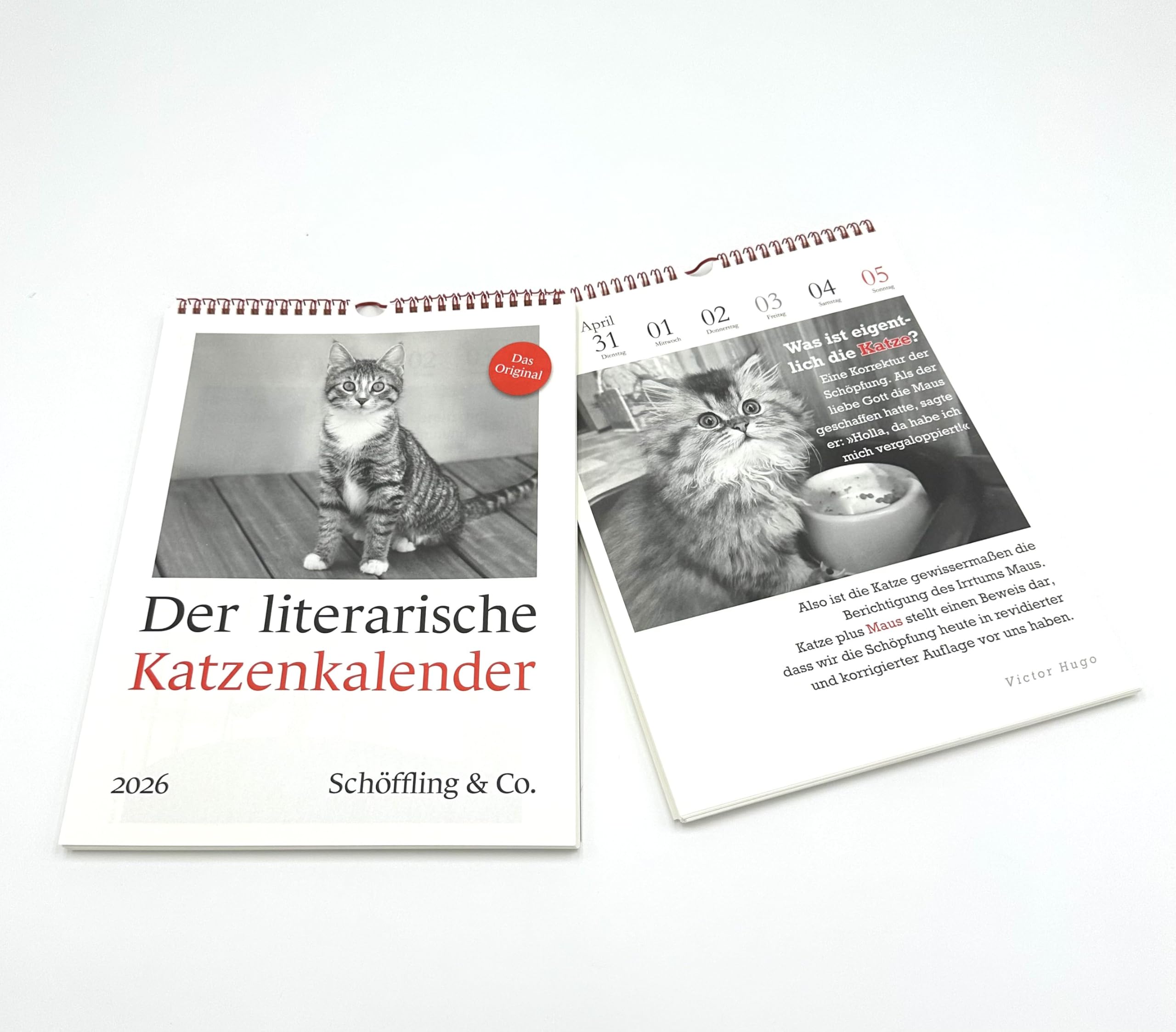 Der literarische Katzenkalender 2026. DAS ORIGINAL!
