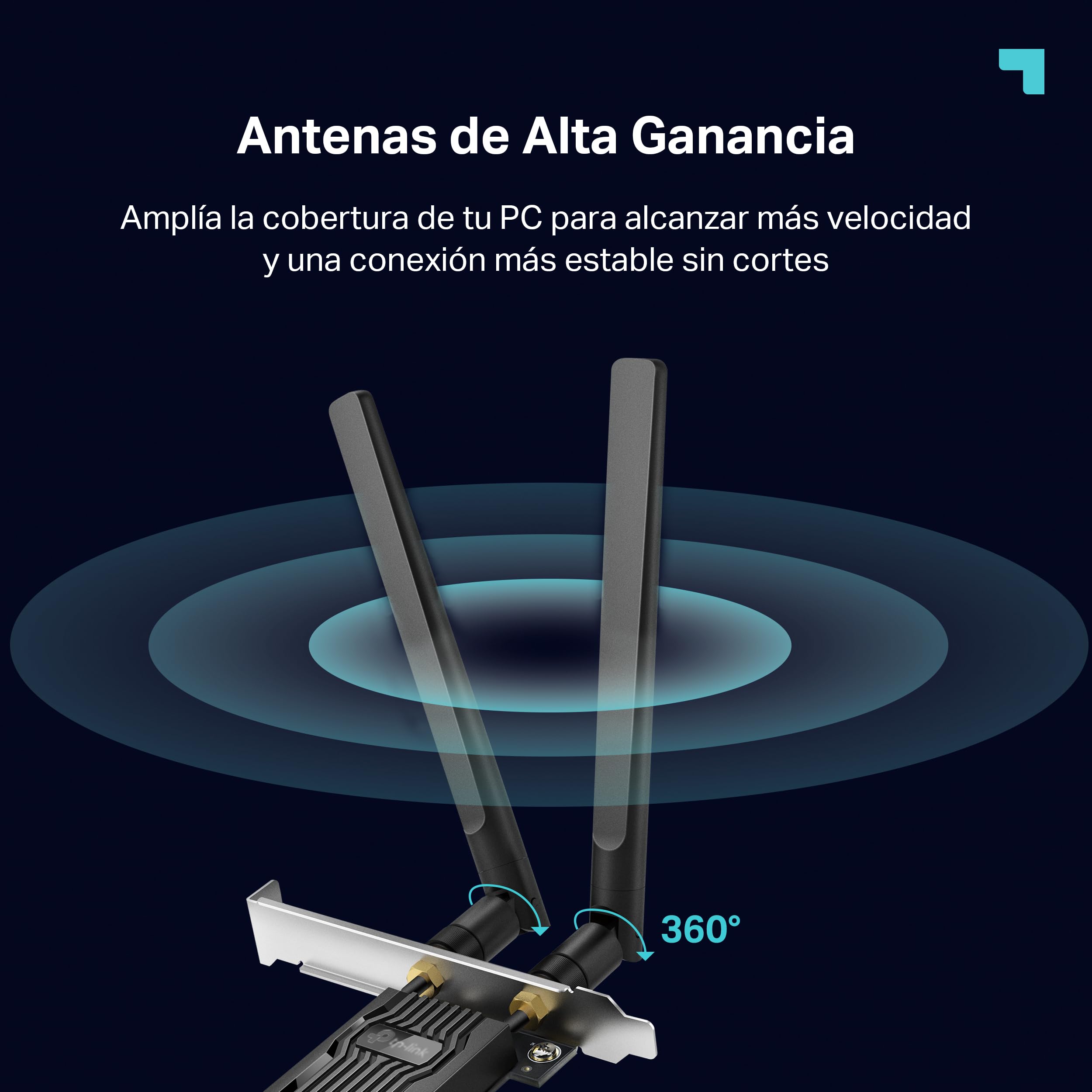 TP-Link Archer TX20E - Tarjeta Wi-Fi PCI Express Adaptador Wi-Fi 6 (AX1800) con Bluetooth 5.2, Compatible con Windows 11/10