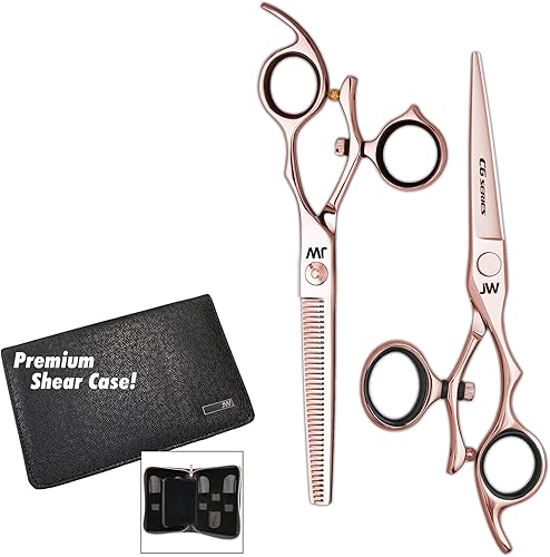 JW Shears C6 - Cizalla a juego de oro rosa y delgado (5.25 pulgadas)