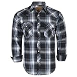 Men's Western Cowboy Long Sleeve Pearl Snap Casual Work Shirts