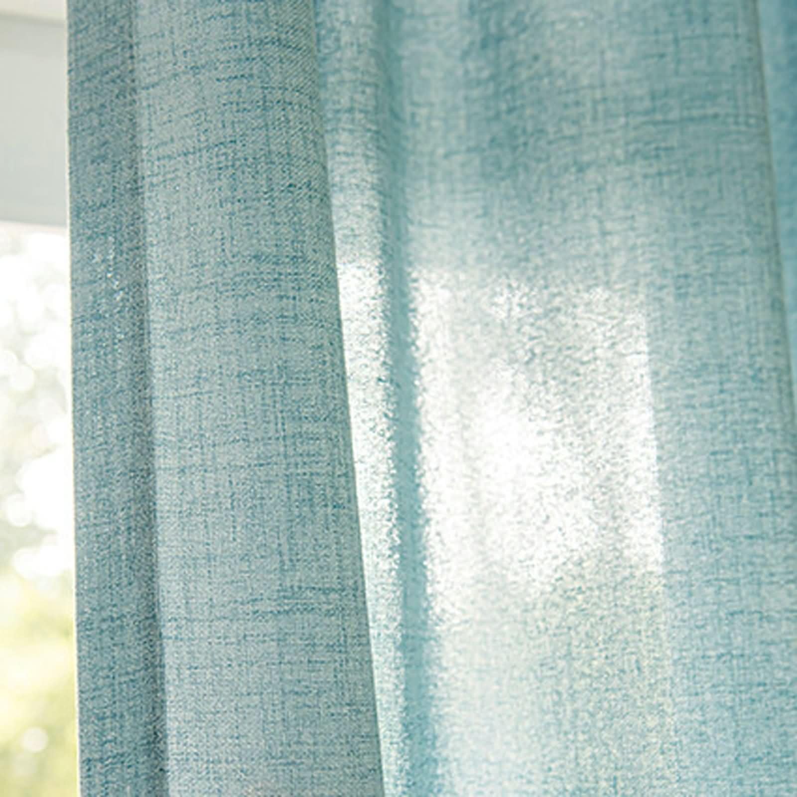 Zestaw 2 przezroczystych zasłon Voila 132 szer. x 229 cm wys. cm, zasłony z oczkami do pokoju dziecięcego, lekkie i oddychające, idealne do ochrony prywatności i kontroli światła, stylowa dekoracja
