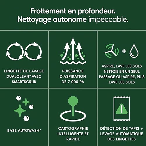 iRobot Roomba Plus 405 Combo Robot + AutoWash - Base Multifonction - Lavage et séchage des lingettes - LiDAR Clearview - 75 Jours d'autovidage - Double Lavage avec SmartScrub - Blanc - 2