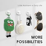 SmiLife Clips câblés, Cord Organizer Clips filaires, Porte-câble pour bureau, Table de chevet, Voiture et Bureau, Blanc 9 PCS
