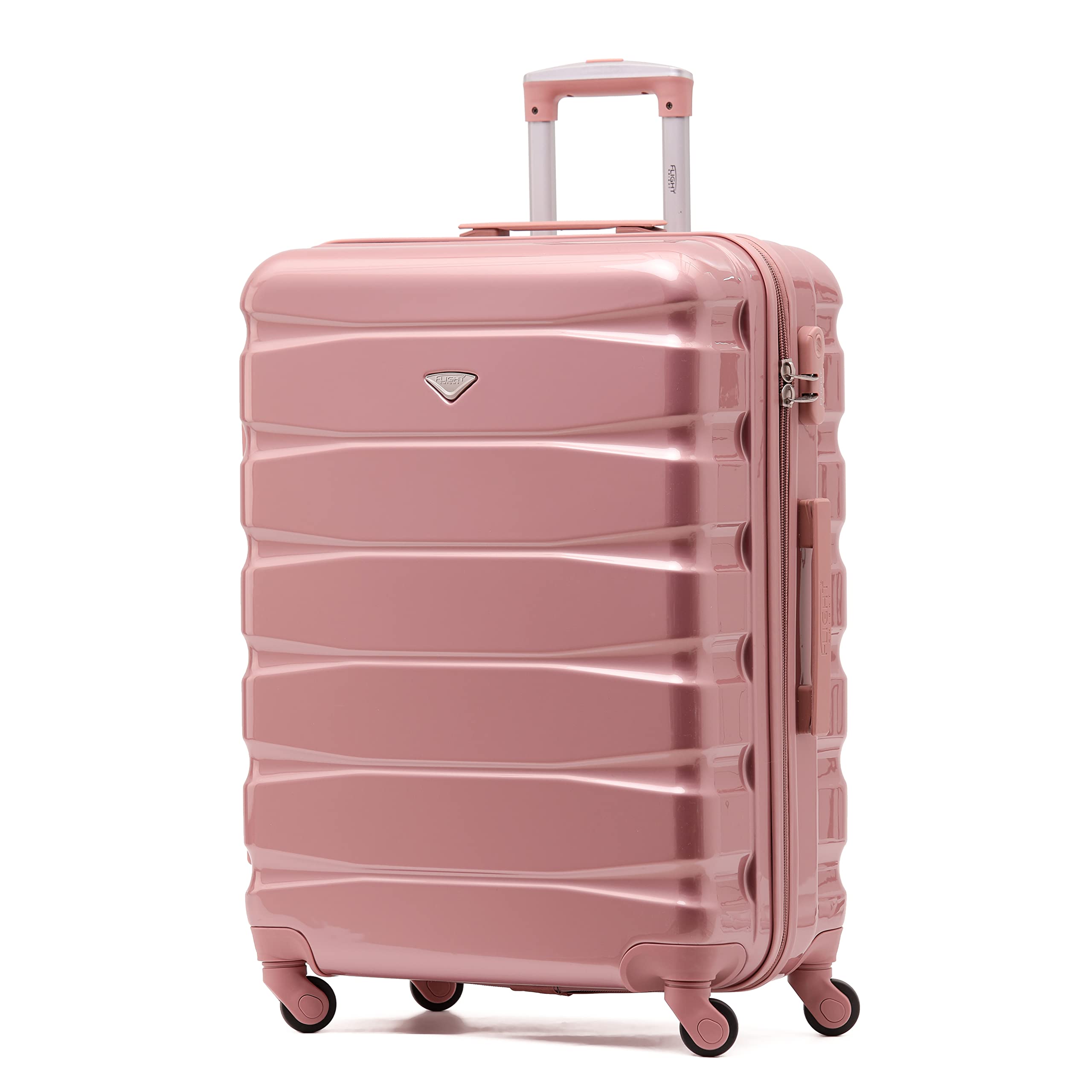 Flight Knight Lightweight 4 Wheel ABS Hard Case Medium Suitcase Approved for Over 100 Airlines Including easyJet, British Airways, Ryanair, Jet2, Emirates & Many More - Check-in Medium Size 25" — view 63