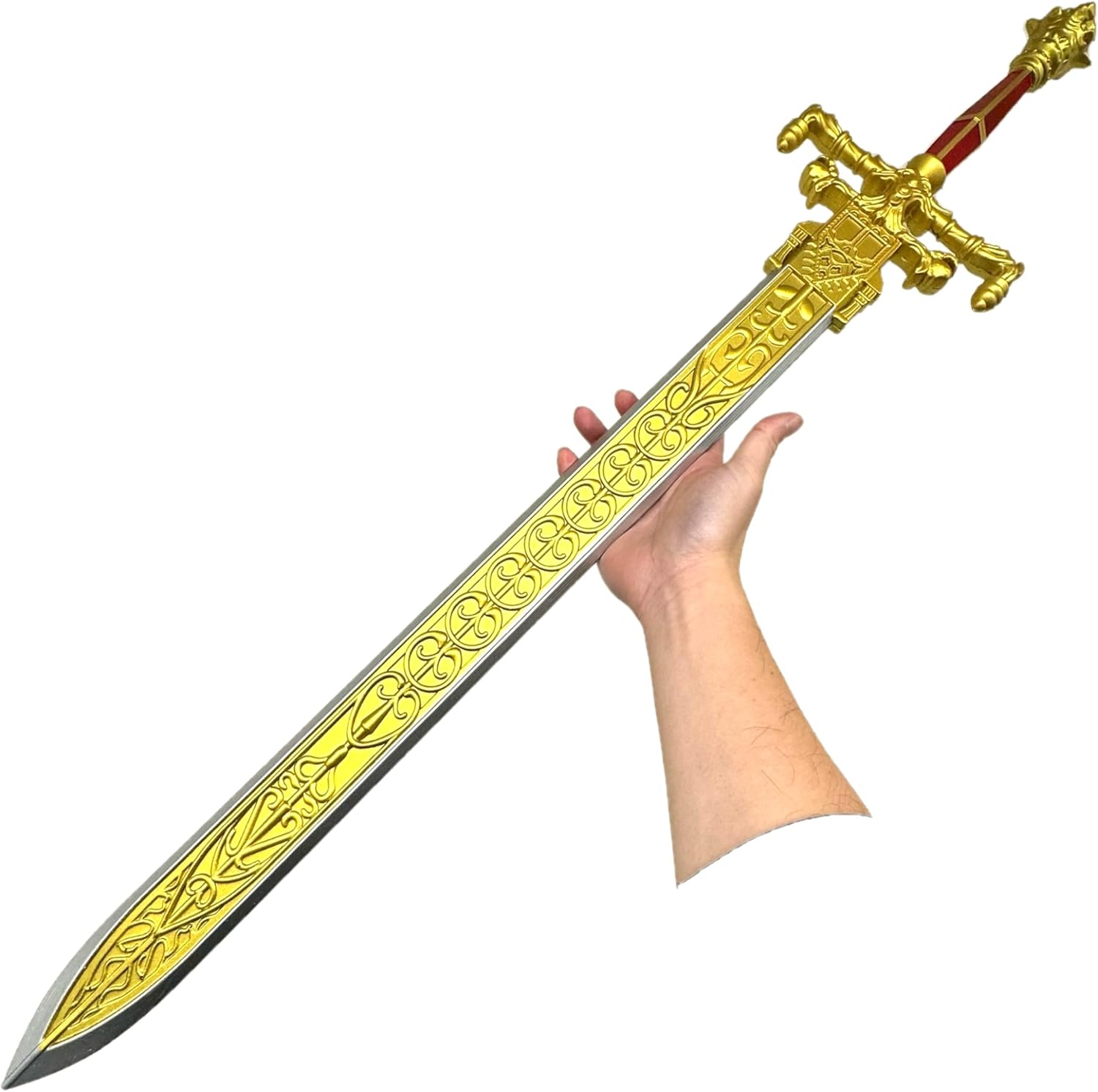 Medieval Fantasy Elden Foam Sword for Video Game, Cosplay Costume Prop, Collection, Gift (Night & Flame)