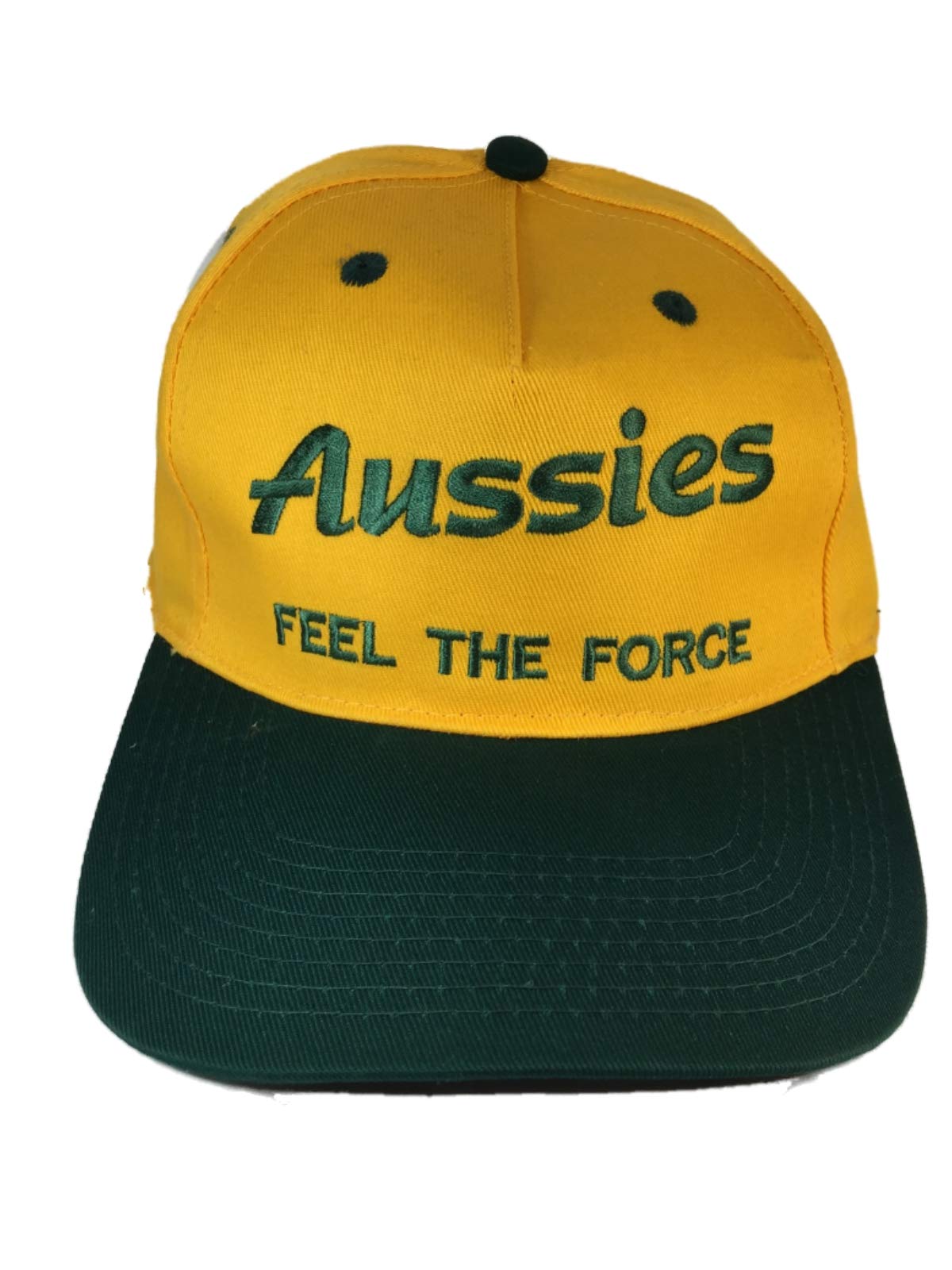 Ex High StreetAustralian Aussies Feel The Force Rugby Baseball Cap Hat Yellow