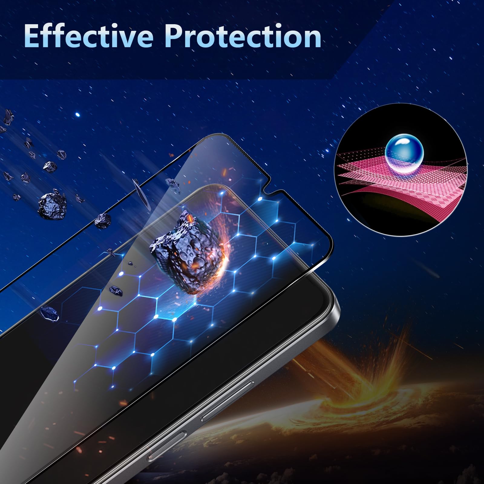 PELLICOLA VETRO TEMPERATO Per REALME C51 PROTEZIONE PROTEGGI SCHERMO C 51 LCD 9H - Foto 3