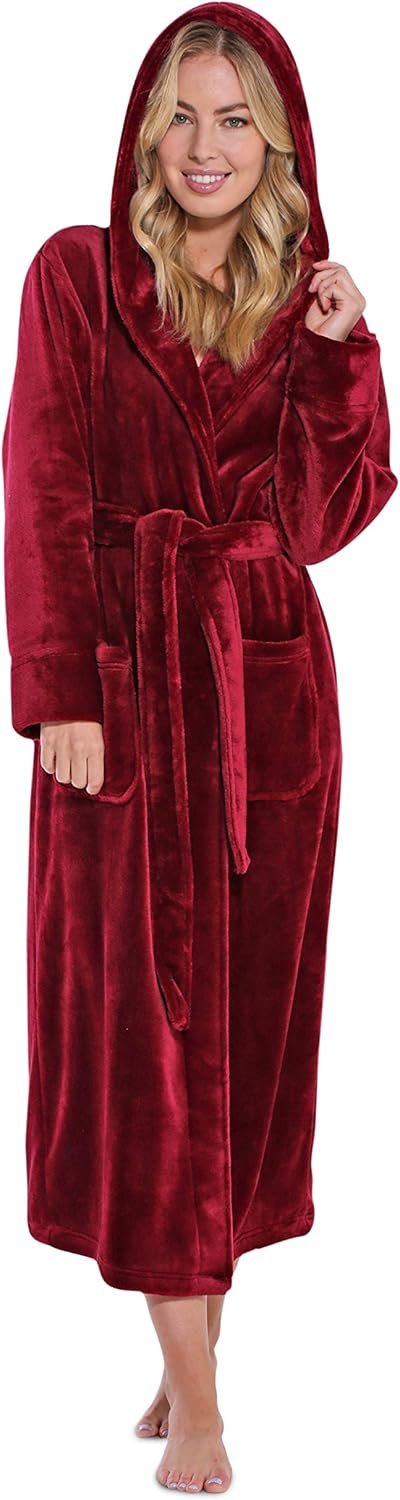 Turquaz Oversize Premium Luxury Ultra Soft Warm Robes for Women Plush Fleece Bathrobe for Women with and Spacious Pockets
