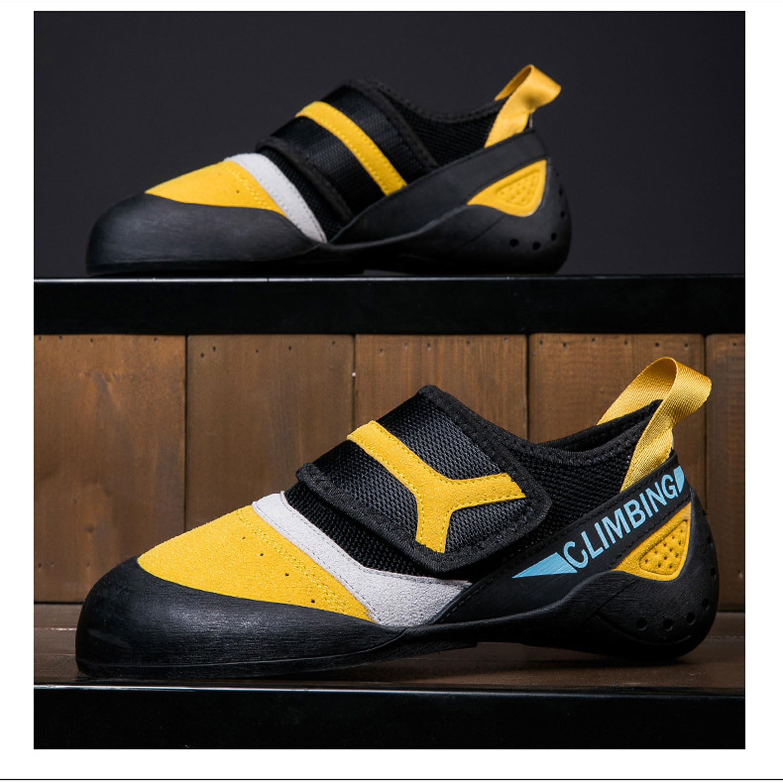 Pies de gato unisex para adultos,pies de gato profesionales,zapatillas ligeras,antideslizantes y transpirables,fáciles de poner y quitar,adecuados para gimnasio y escalada en roca.