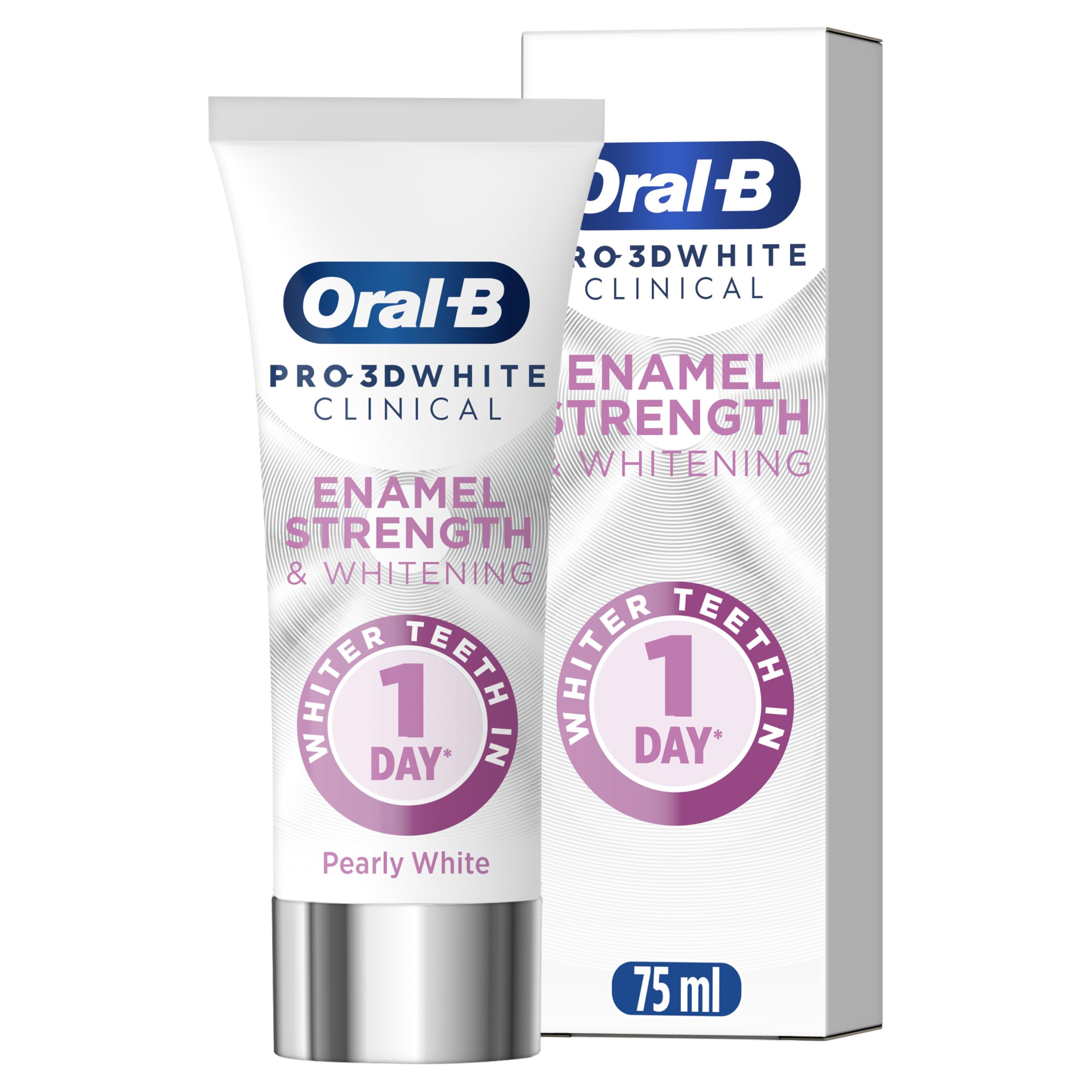 Oral B Oral-B Pro 3D White Clinical Enamel Strength Whitening Pearly 75Ml