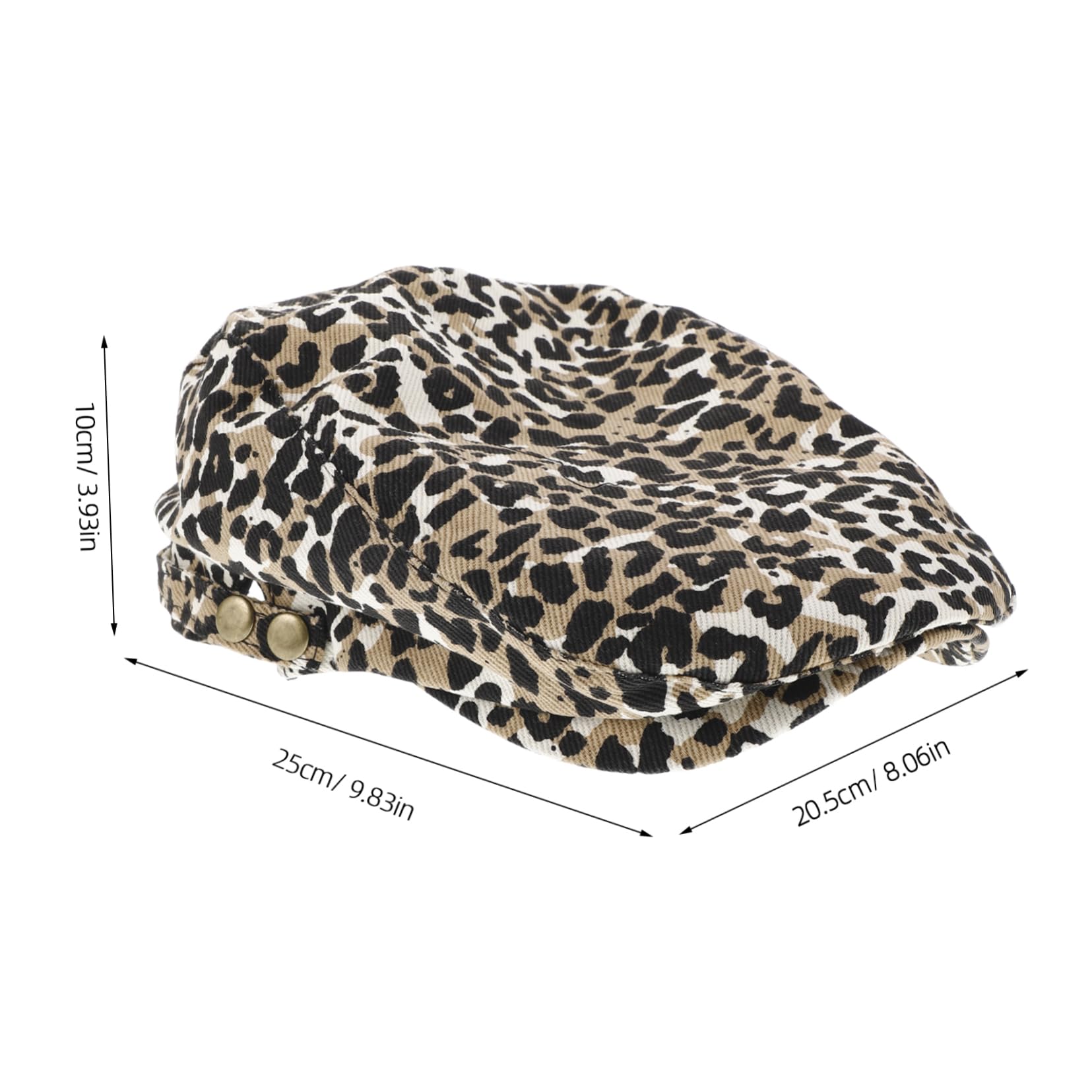 Holibanna Beret Hat Leopard Print Newsboy Cap French Hat Versatile Fashion Accessory for Spring Autumn