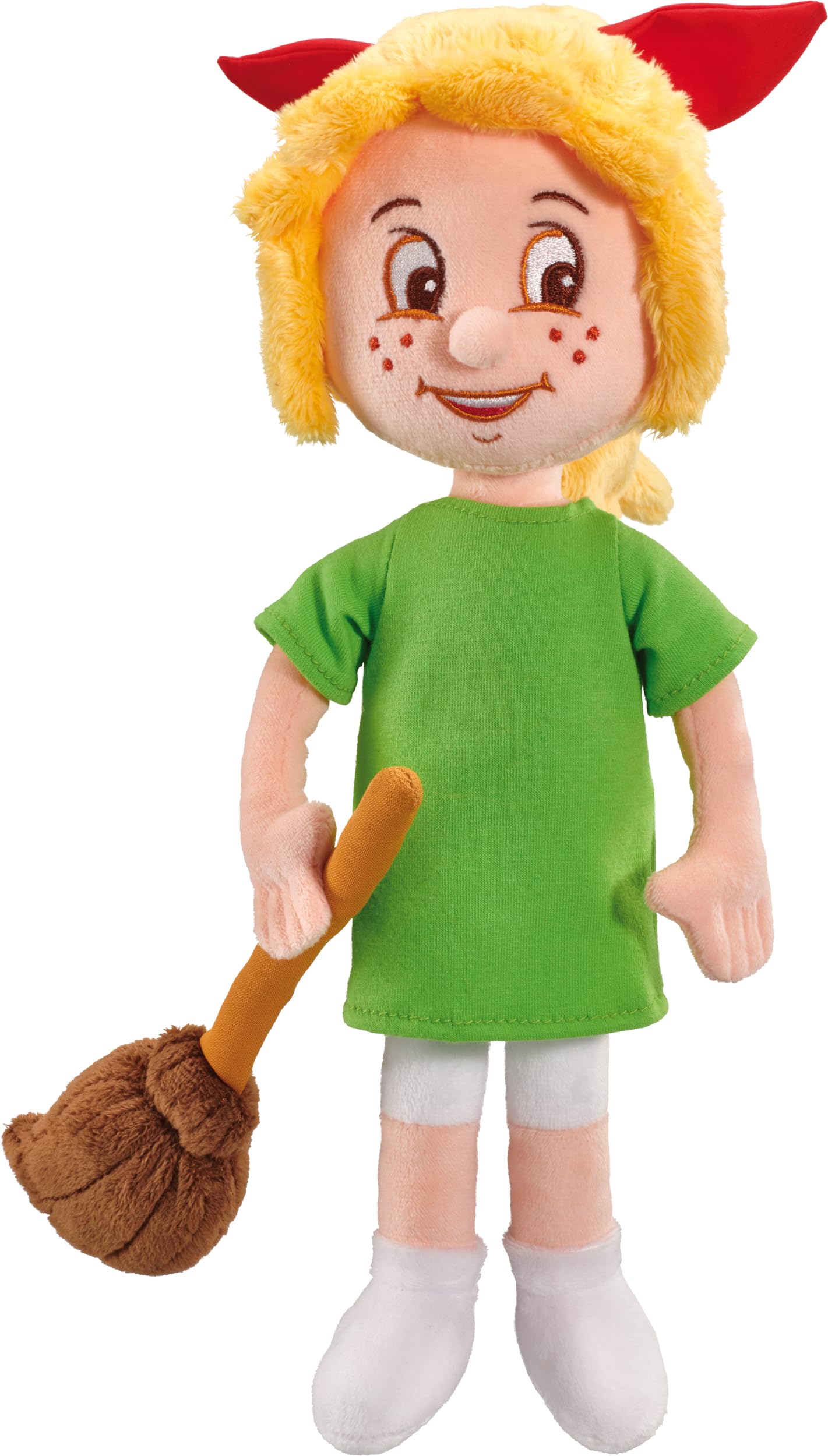 Bibi Blocksberg Plüschfigur, 33 cm – mit Besen Kartoffelbrei (Schmidt Spiele 42278)