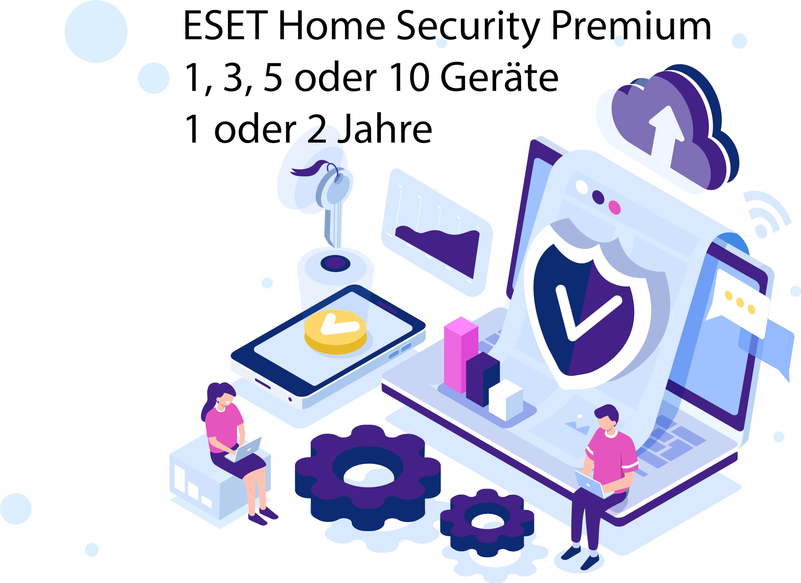 Lizenz für ESET Home Security Premium | 2024 | 1, 3, 5 o. 10 Gerät(e) | 1-2 Jahr(e) | originale Vollversion | Win/Mac/Android/iOS | Lizenzcode per Post (FFP) von JOLEKO (1 Gerät, 1 Jahr)