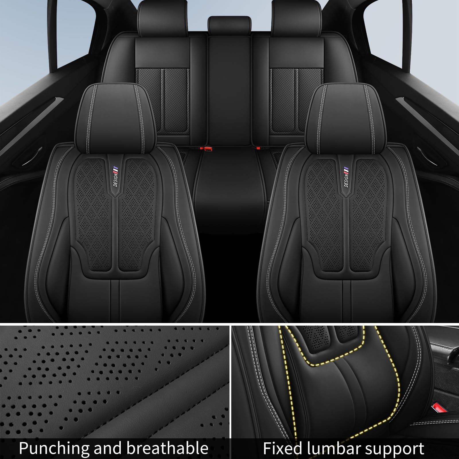 Coprisedili universali per auto, in nappa, adatti per Dodge Journey Nitro Ram 1500, Kaliber, Ladegerät, Challenger Aveng