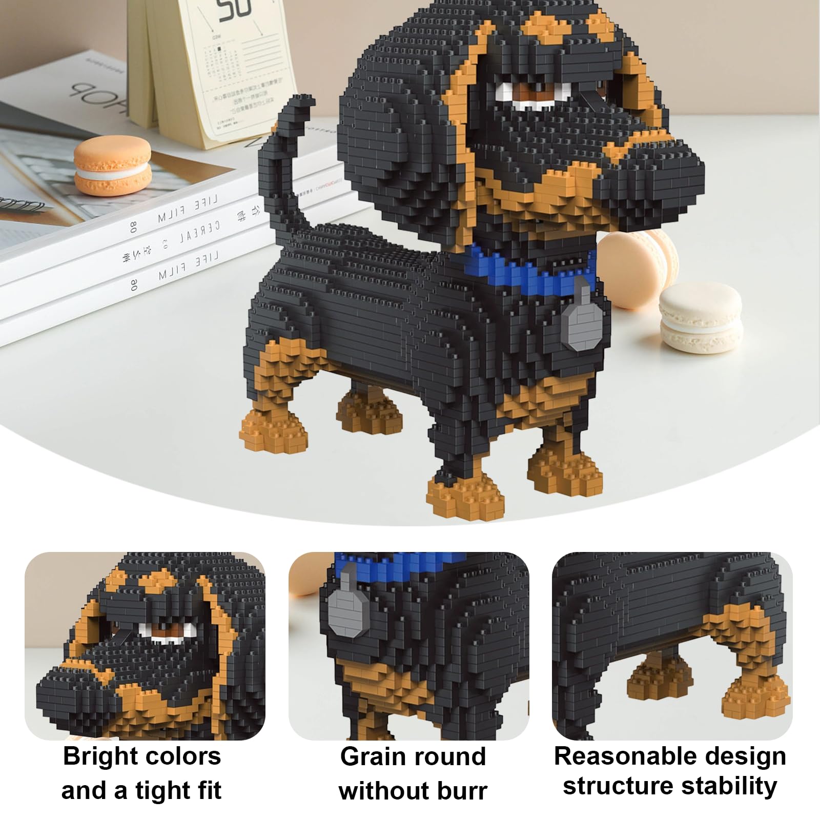 Micro Building Blocks Puzzle Bassotto, cartone animato Nano Building Blocks per adulti decompressione regalo