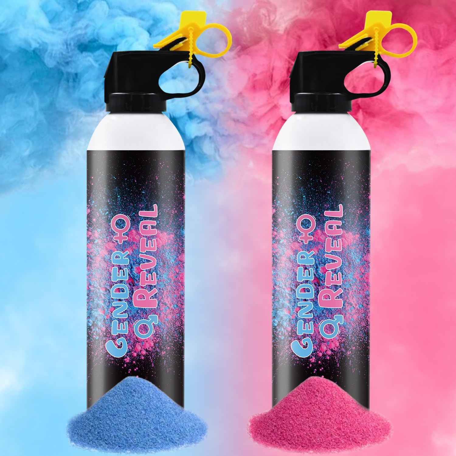 Gender Reveal Fire Extinguisher Pink or Blue 2Pack Gender
