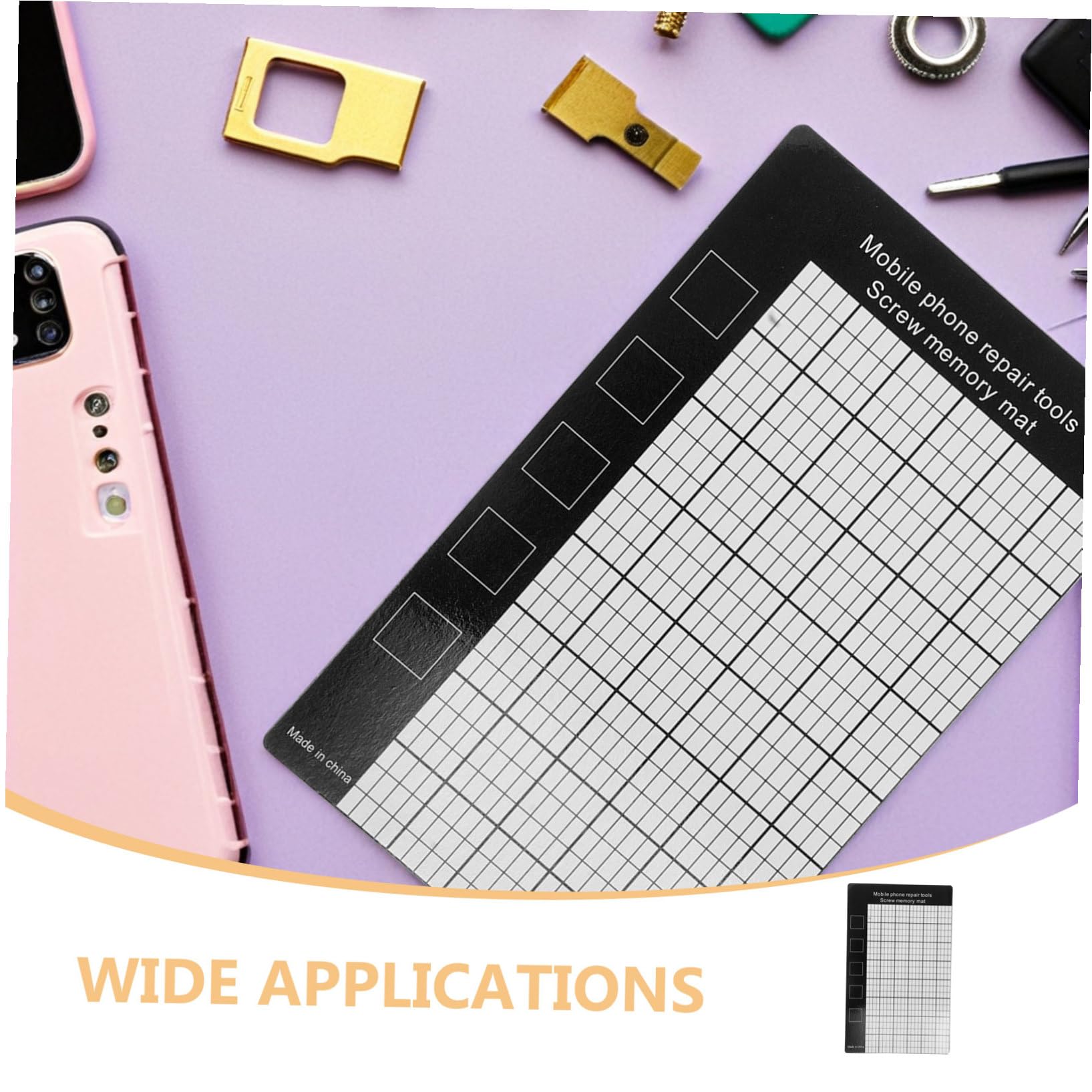 20 Pezzi Tappetino Magnetico per Viti e Parti Organizer Meccanico Antiscivolo per Riparazioni Elettroniche Pad Magnetico per Scrivania per Officina e Smontaggio Smartphone