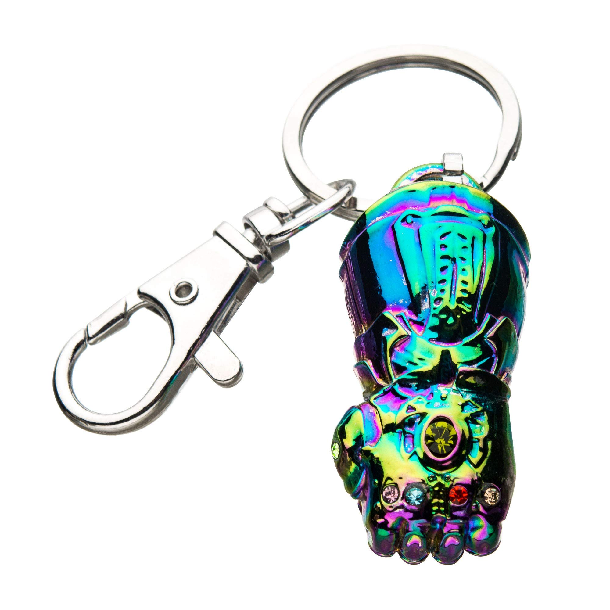 Marvel Men's Multicolored Avengers Endgame Thanos Infinity Gauntlet Rainbow Keychain