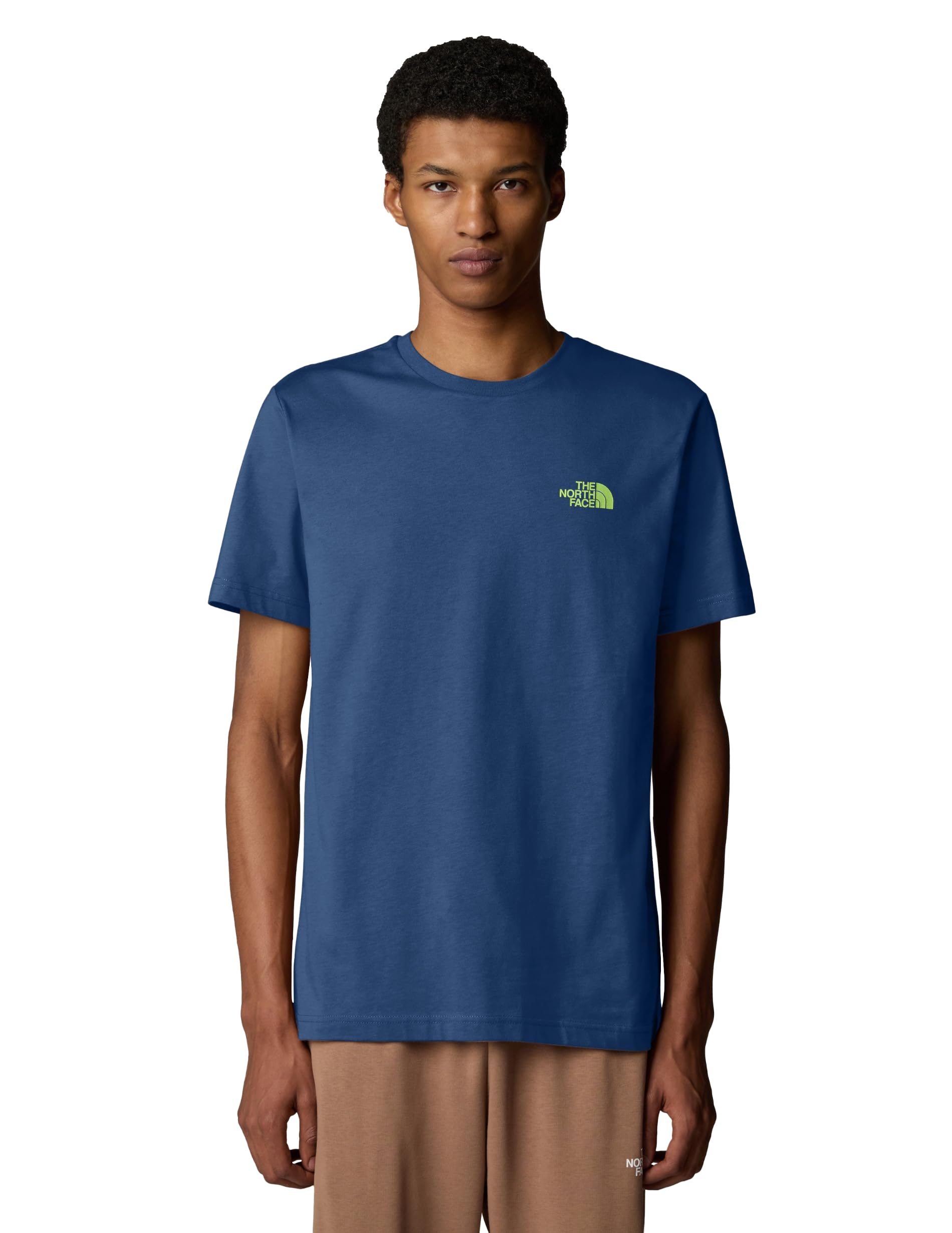 THE NORTH FACE Men's Biner 4 Graphic Tee, Shady Blue, Large