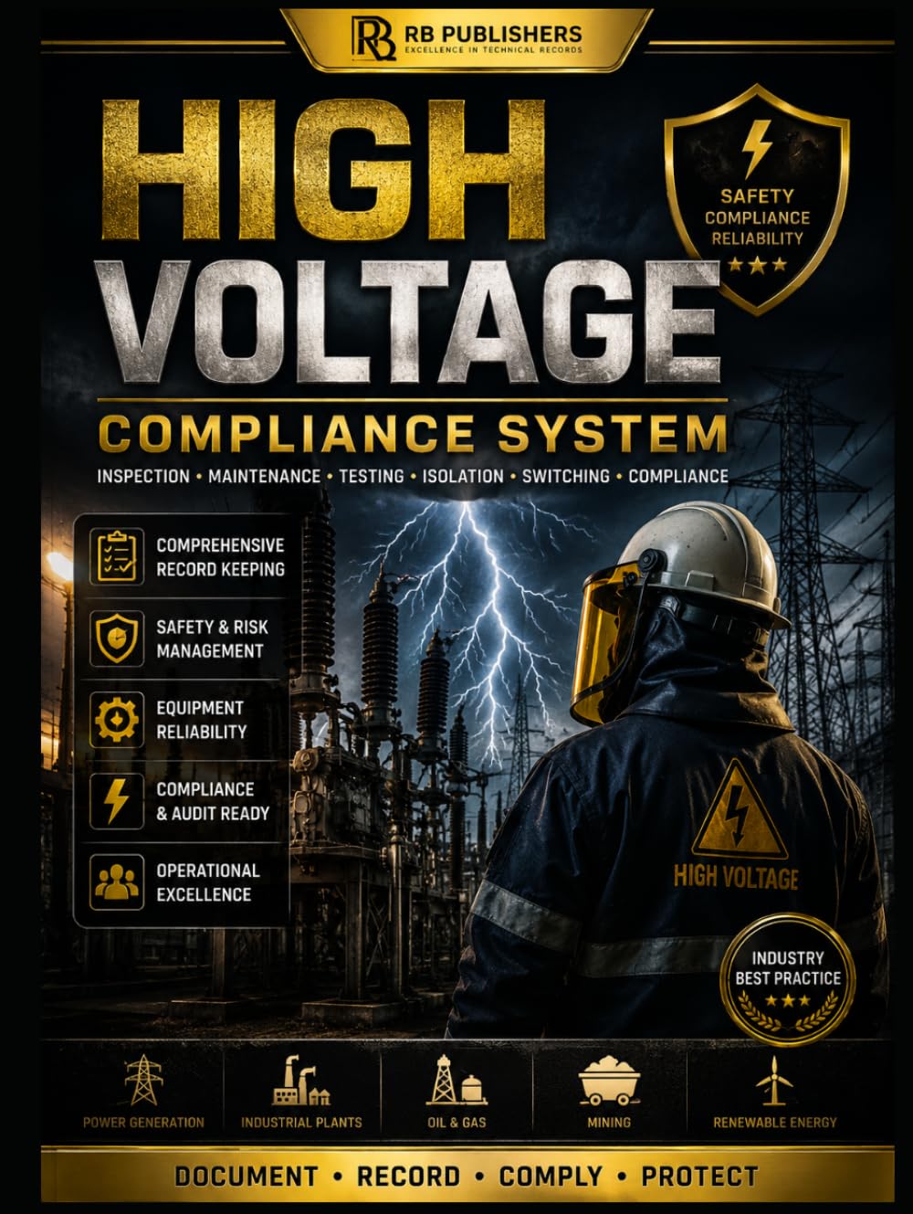 High Voltage Compliance System: Professional Register & Audit Log Book for High Voltage Equipment, Asset Tracking, Inspection Records, Preventive ... Compliance Documentation & Regulatory Audits