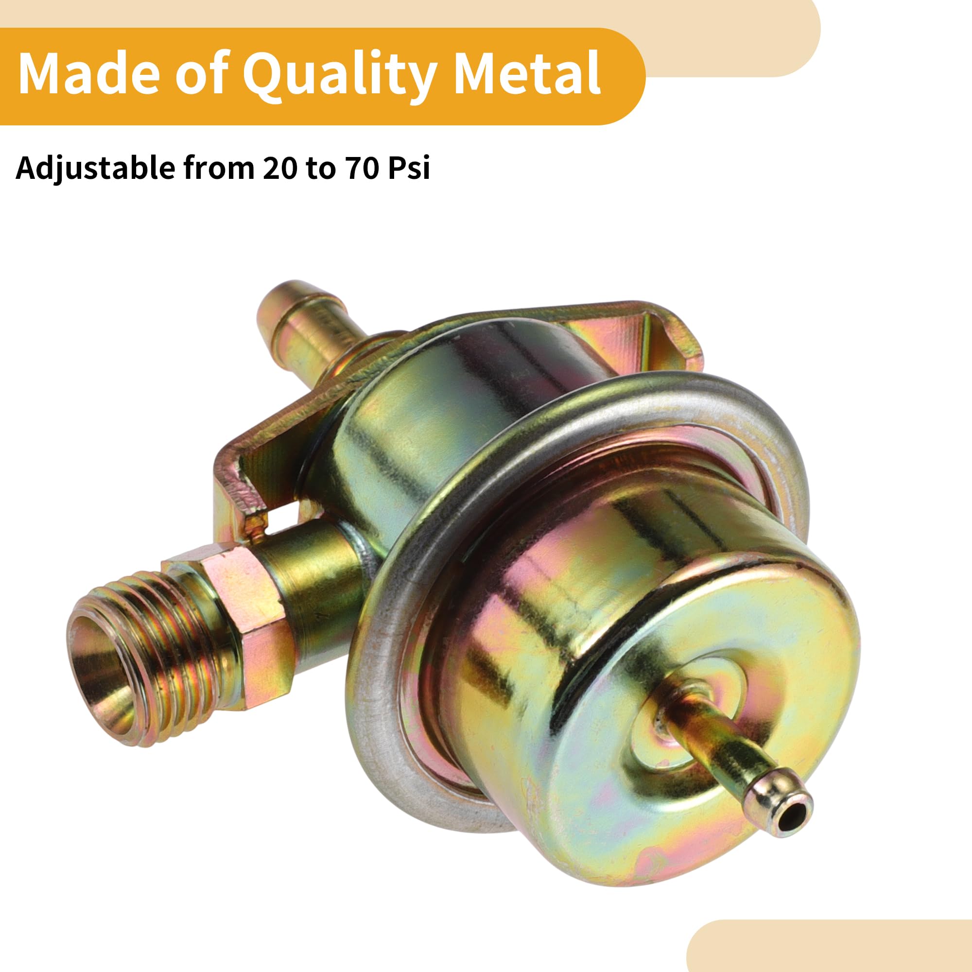 Regulador De Presión De Combustible Regulador De Inyección De Combustible para Automóvil Número 0280160256 para Volvo S90 1998 Metal 20-70 PSI Resistente A La Corrosión 1 Pieza
