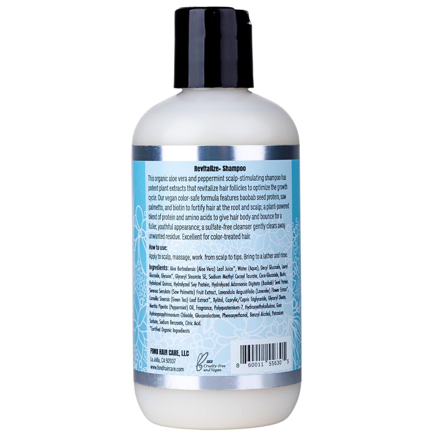 FOND Revitalize+ Shampoo | Enhances Volume | Promotes Growth | Nourishes Scalp (8, Ounces)