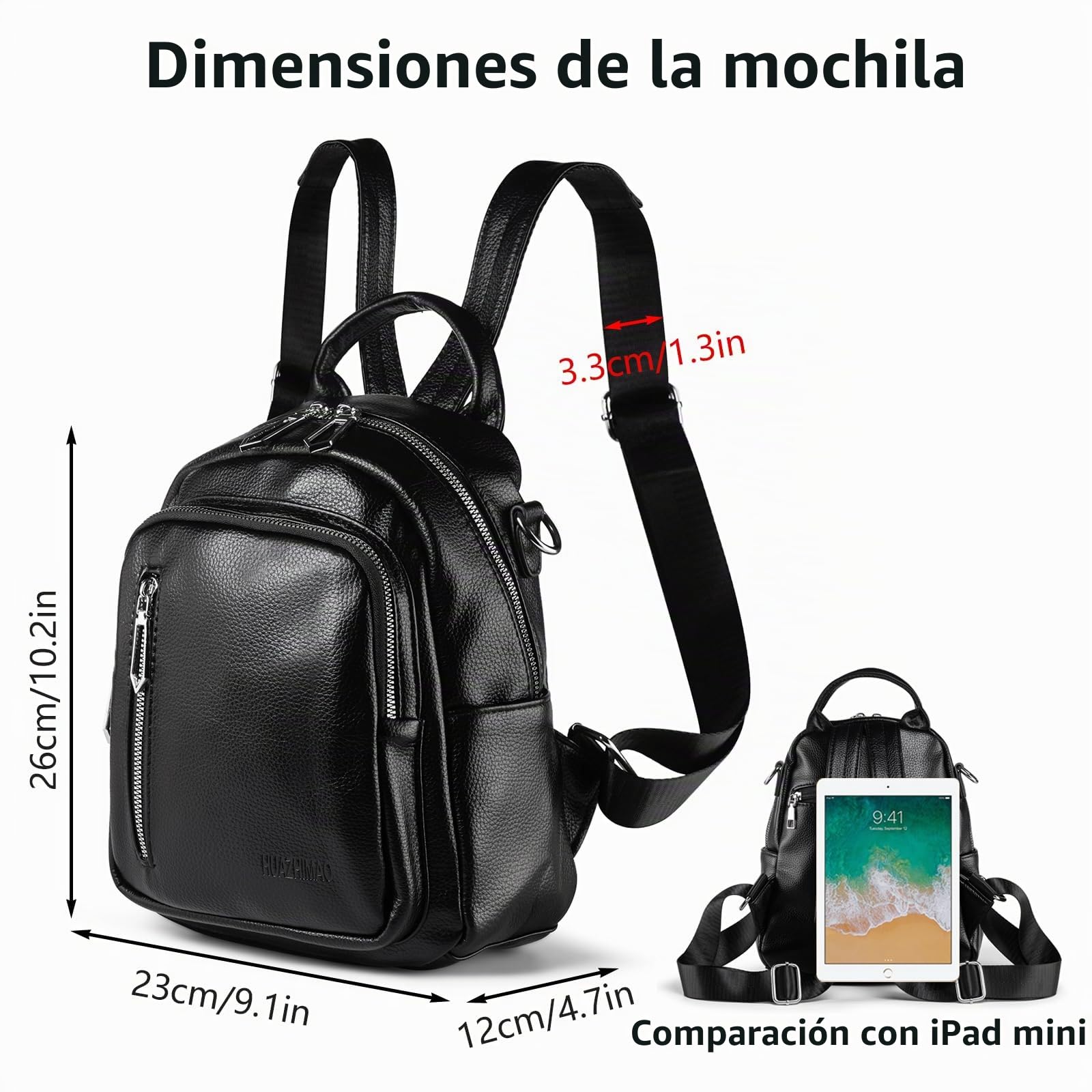 Mochila pequeña para mujer, mini mochilas de piel sintética para mujer, versátil, 3 en 1, bolso de mano de moda, mochilas de viaje