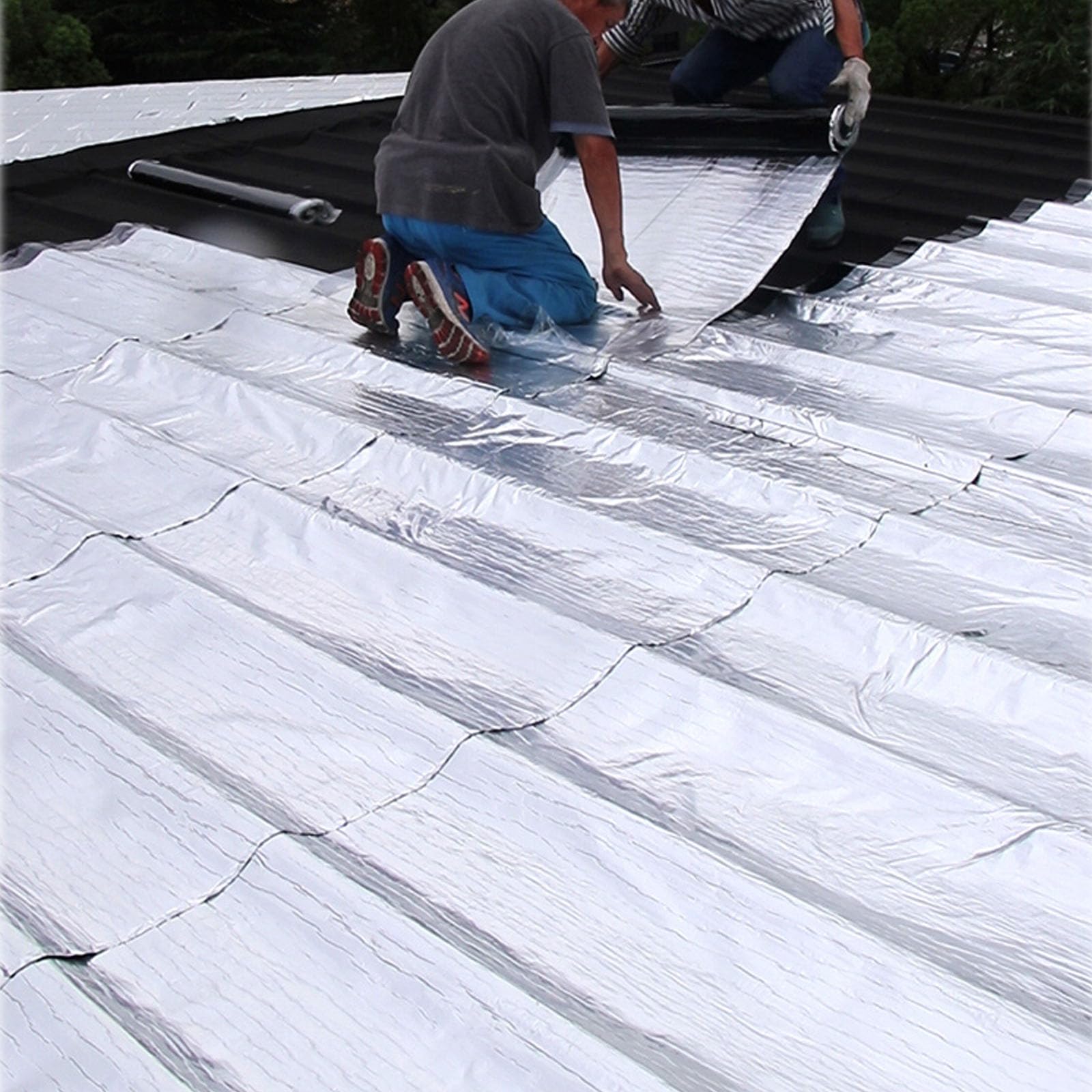 Cinta de reparación de Asfalto, Impermeable para Exteriores, de Aluminio, autoadhesiva, Resistente a los Rayos UV y a la Intemperie, para Reparar Grietas en techos, canalones y per