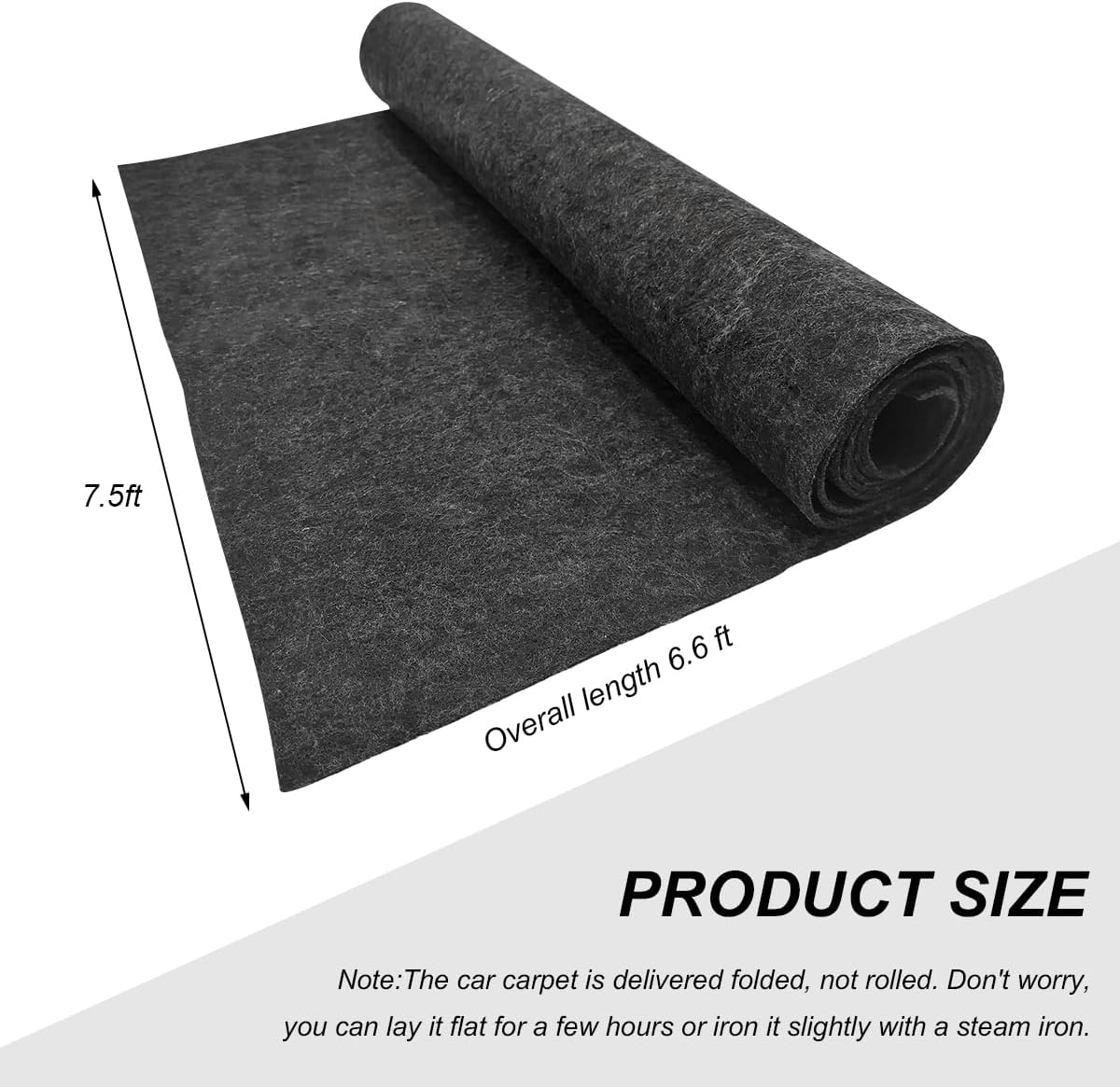 78"x90" Underfelt Carpet for Car, Waterproof Felt Fabric Auto Subwoofer Speaker Carpet Liner, Wear Resistant Interior Carpeting Covers for Truck RV Boat Marine, Car Accessories