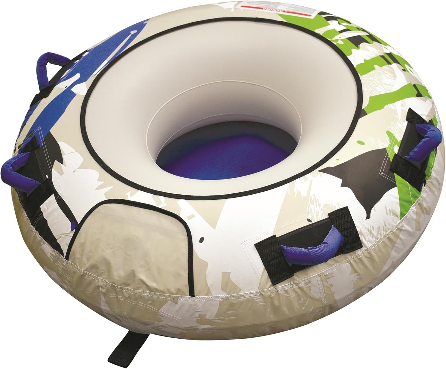 Marpac Towable 1-Rider Open Tube, Blue, Green & Gray