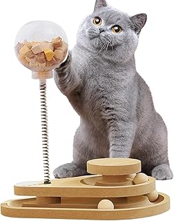 Brinquedo interativo para petiscos – bola alimentadora gatos interativa para o seu gato – dispensador petiscos alimentador lento para gatos/pequenos cães, atendendo às necessidades caça, perseguição e exercício cães pequenos. Youyan