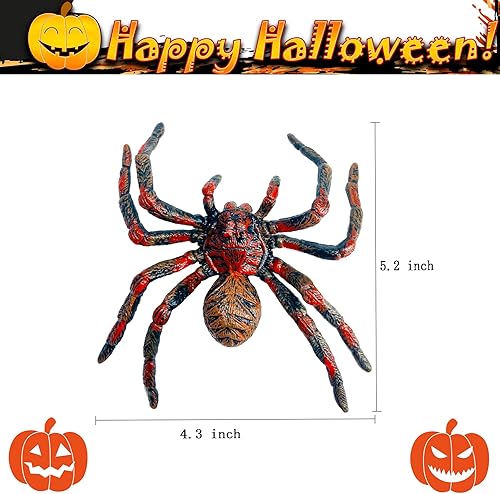 Miniatura 2 de Araña gigante realista, araña falsa, modelo de acción de araña, figuras de juguete de insectos realistas, accesorios de broma de Halloween (araña