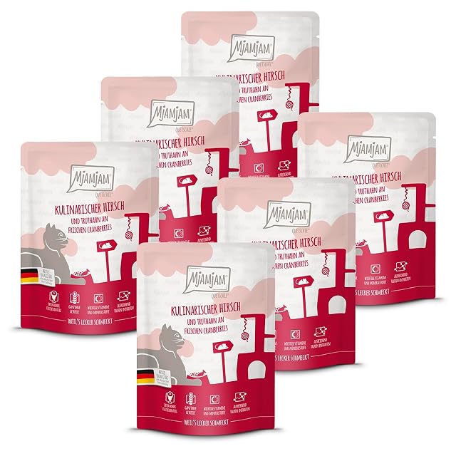 MjAMjAM - Comida húmeda Premium para Gatos - Quetschie