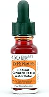 Vista 1 de Dr. Ph. Martin's Radiant Concentrated Water Color, 0.5 oz, Sunset Red (45D)