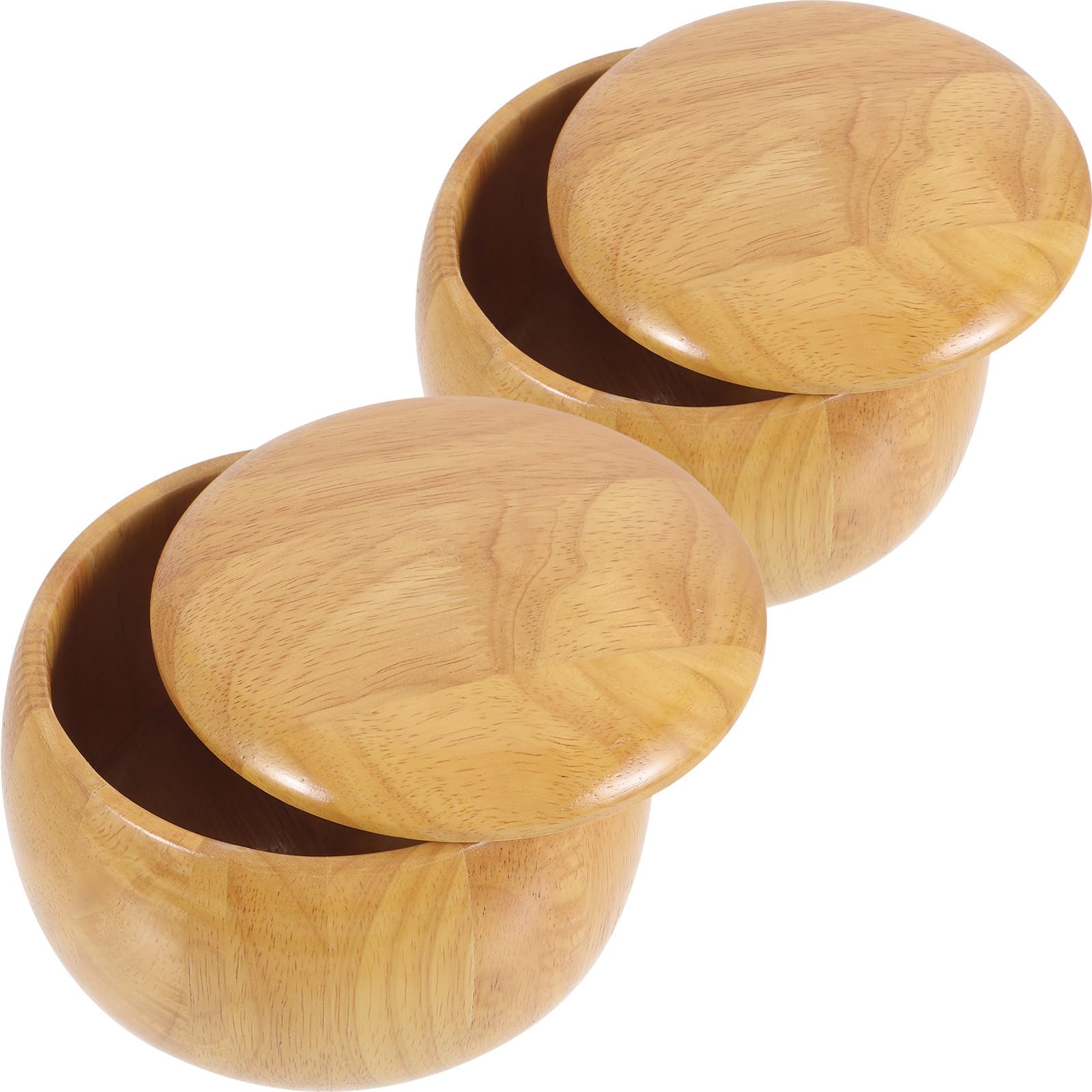 Ne perdez plus vos pièces de jeu de Go : lot de 2 bols en bois de grande capacité