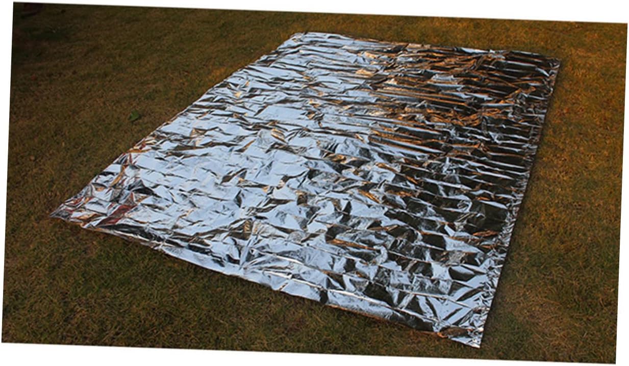 2pcs Emergency Blanket Camping Insulation for Outdoor Heavy Duty Twin Thermal Blanket