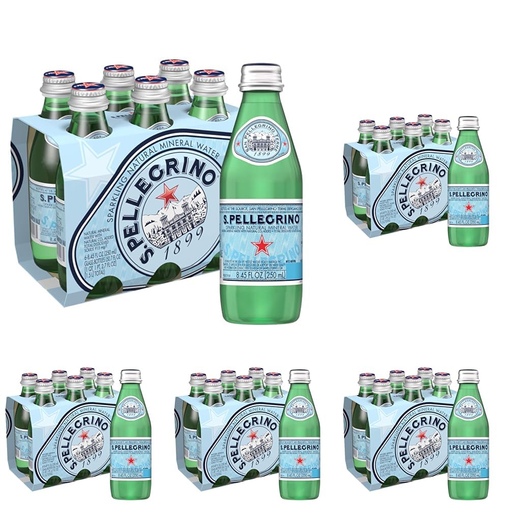 S.Pellegrino Sparkling Natural Mineral Water, 8.45 Fl Oz (pack of 30)